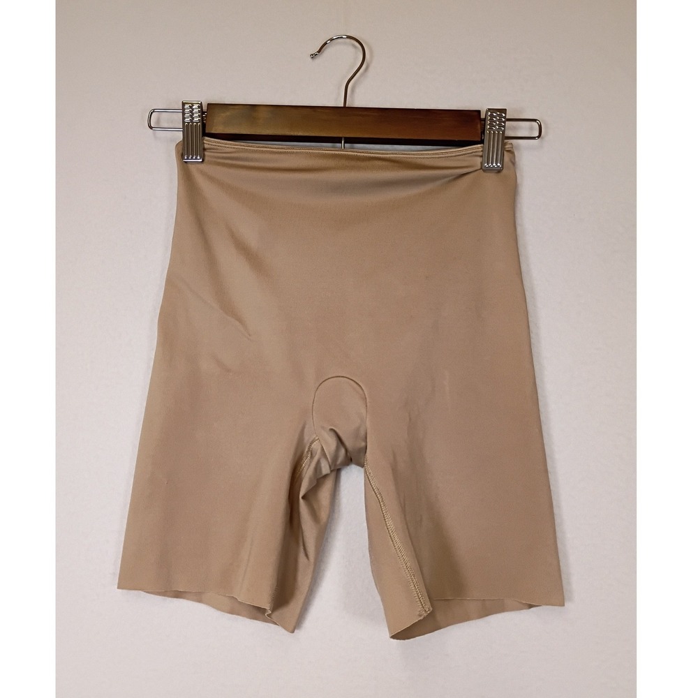 Seamless Sculpting Spanx Women S Nude High Waist Mid‎ Thigh Shapewear Shorts